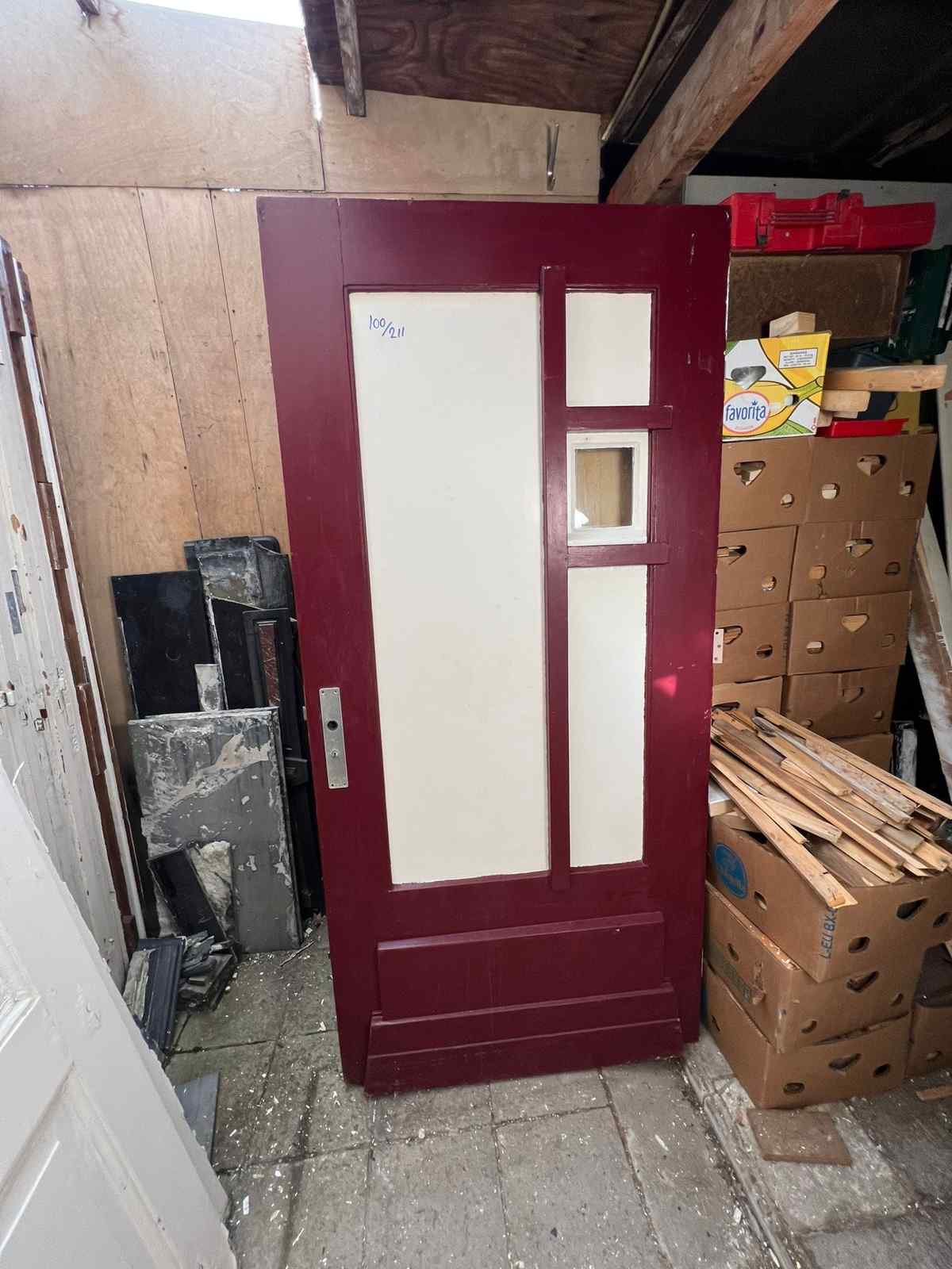 Brede voordeur van 100cm bij 211cm — Antieke voordeur