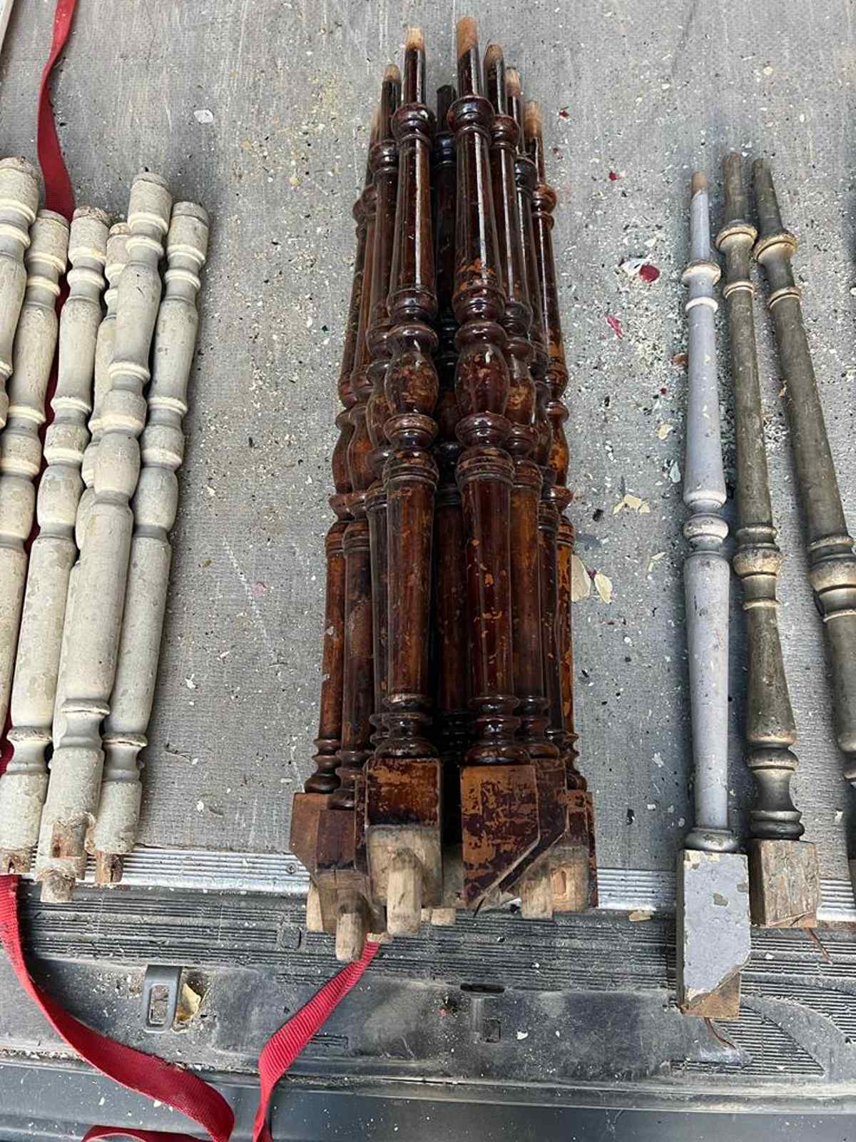 Houten trapspijlen