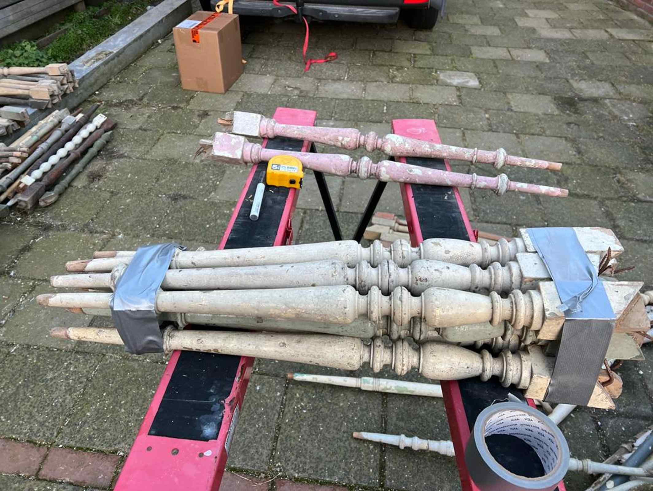 Antieke trapspijlen